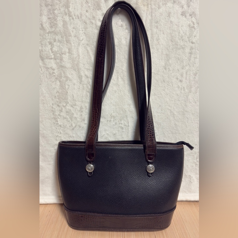 Vintage Brighton Black and Brown Satchel